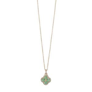Very Beautiful Sparkling Clover Necklace